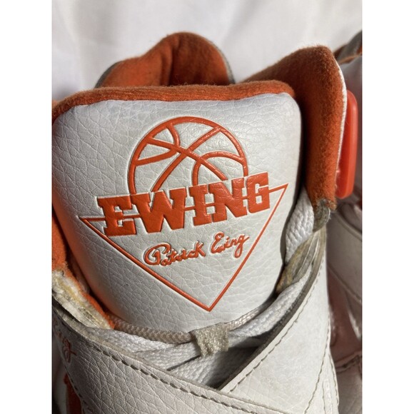 PATRICK EWING ATHLETICS ROGUE #33 Orange & White Men’s Size 7 Basketball Sneaker - Picture 10 of 12